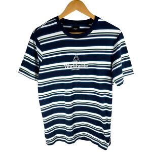 HUF Worldwide Multicolored Striped SS Top Men’s L - Skater Streetwear Casual Hip
